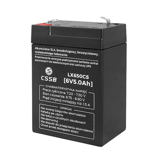 Akumulator żelowy CSSB 6V 5Ah CSSB