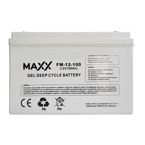 Akumulator Żelowy Maxx 100Ah 12V Maxx