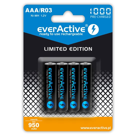 Akumulatorki everActive R03/AAA Ni-MH 1000 mAh ready to use - 4 sztuki EverActive