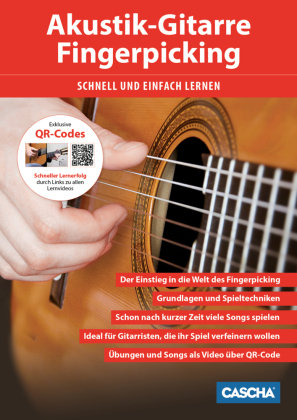 Akustik-Gitarre Fingerpicking - Schnell und einfach lernen + DVD Hage Musikverlag, Hage Musikverlag Gmbh&Co. Kg