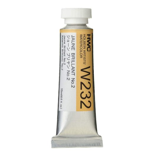 Akwarela w tubce Holbein Jaune Brillant  15ml W232 holbein