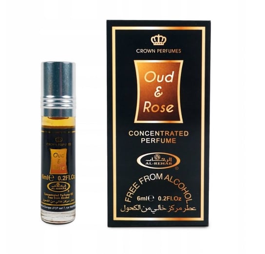 Al-Rehab, Oud & Rose, perfumy w olejku, 6 ml Al-Rehab