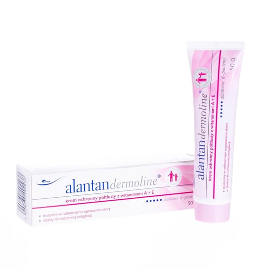 Alantan, Dermoline, krem ochronny półtłusty z witaminami A+E, 50 g Alantan