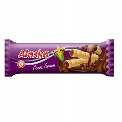 ALASKA Rurki kukurydz.z kakaowym kremem 18g B/G Alaska Foods