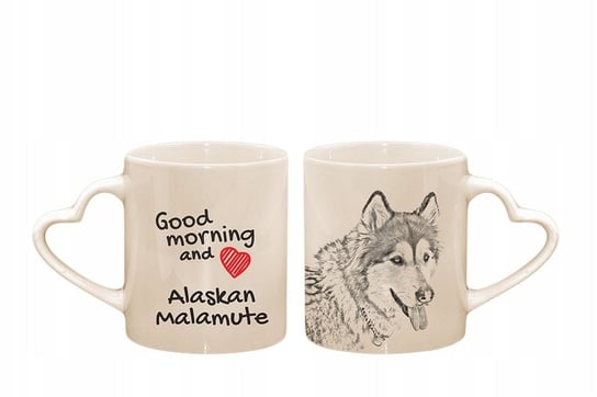 Alaskan Malamute Kubek serce z nadrukiem Art-Dog