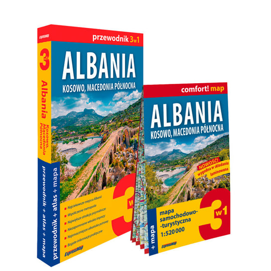 Albania 3w1: przewodnik + atlas + mapa Opracowanie zbiorowe