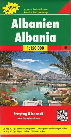 Albania mapa samochodowa 1:150 000 Freytag&Berndt Opracowanie zbiorowe