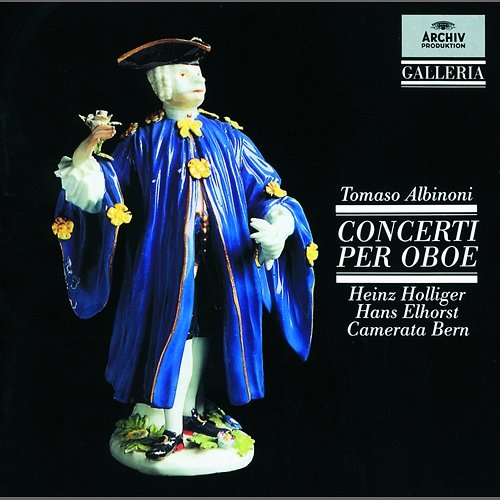 Albinoni: Concerto a 5 in D, Op. 7, No. 8 for 2 Oboes, Strings and Continuo - 1. (Allegro) Heinz Holliger, Hans Elhorst, Camerata Bern, Alexander van Wijnkoop