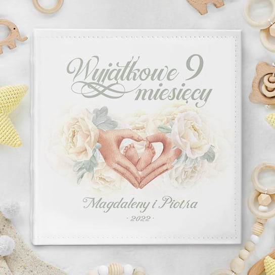 ALBUM ciążowy na wklejane zdjęcia prezent dla przyszłych rodziców SwistakPakuje.pl