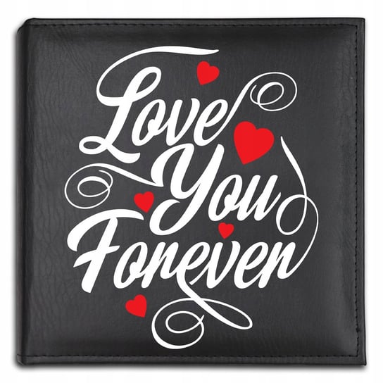 ALBUM CZARNY na ZDJĘCIA Love You Forever Prezent na WALENTYNKI Wzory StyleCouture