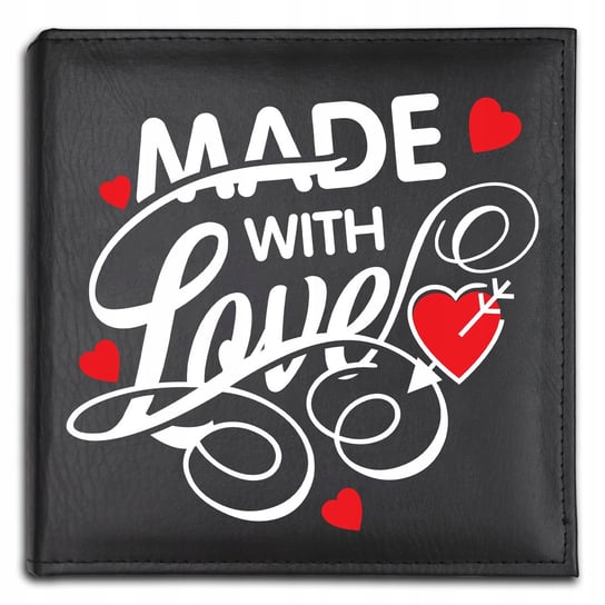 ALBUM CZARNY na ZDJĘCIA Made With Love Miłość Prezent na WALENTYNKI Wzory StyleCouture