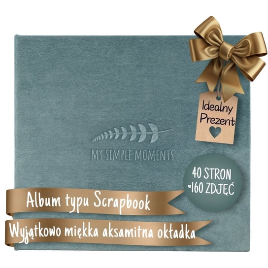 Album do Scrapbookingu z Aksamitu - Segregator – 40 stron - 26x28cm Inna marka