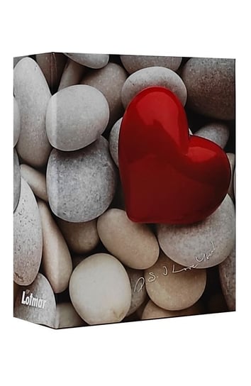 Album kieszeniowy do zdjęć, Lotmar, 10x15 cm wsuwane, 304 zdjęcia Stone czerwone serce Lotmar