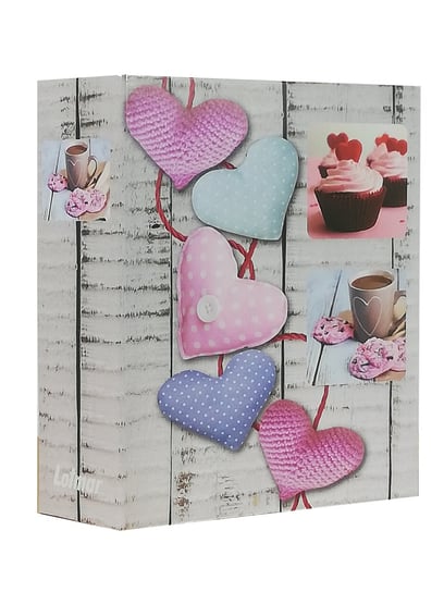 Album kieszeniowy LOTMAR Hearts na 304 zdjęcia 10x15 cm , różowe serce Lotmar