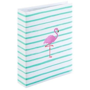 Album na zdjęcia, Memo Flamingo Stripes HAMA, 100 stron,  białe karty, 22x22,5 cm Hama