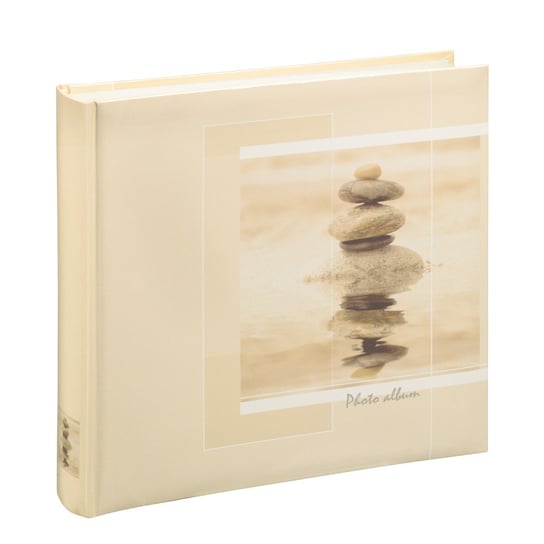 Album na zdjęcia wklejane, Stone HAMA, 100 stron, beżowy, białe karty, 30x30 cm Hama