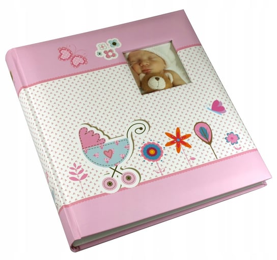 Album na zdjęcia wklejane w pudełku 60str różowy HENZO