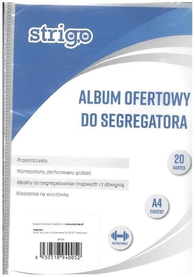 Album ofertowy do segregatora PP 20 koszulek A4 (SF024) PILOT WPC