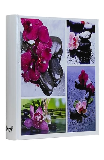 ALBUM szyty na 200 zdjęć 10x15 cm. z opisem ZEN kwiat biały Lotmar