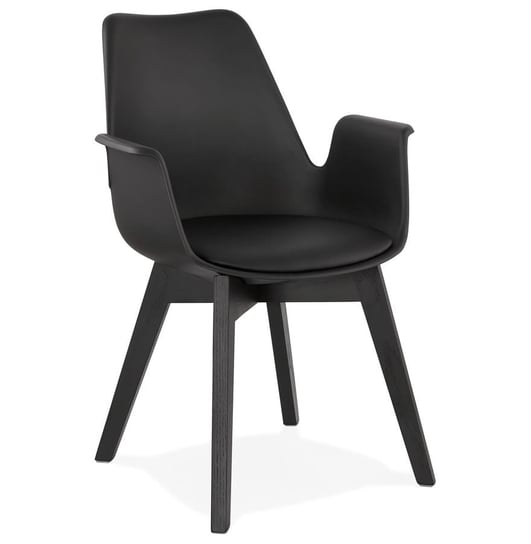 ALCAPONE fotel k. czarny,  czarne nogi Kokoon Design