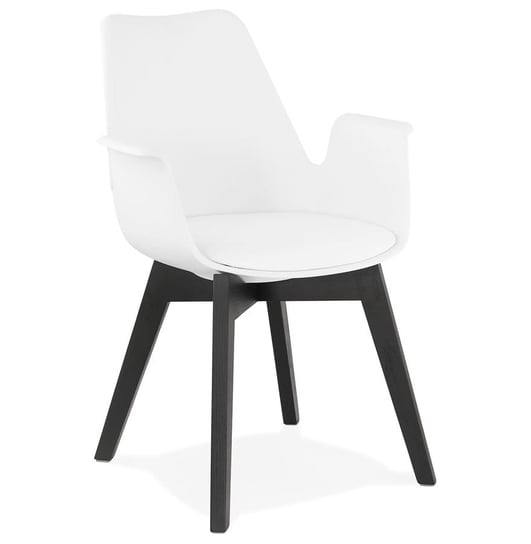 ALCAPONE krzesło k. biały czarne nogi Kokoon Design