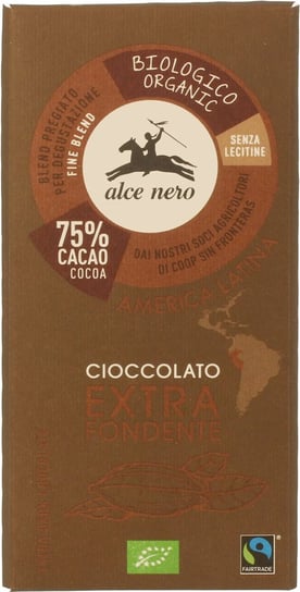 Alce Nero, czekolada gorzka fair trade bezglutenowa bio, 100 g Alce Nero