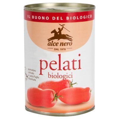 Alce Nero, Pomidory pelati bez skóry w puszce Bio, 400 g Alce Nero