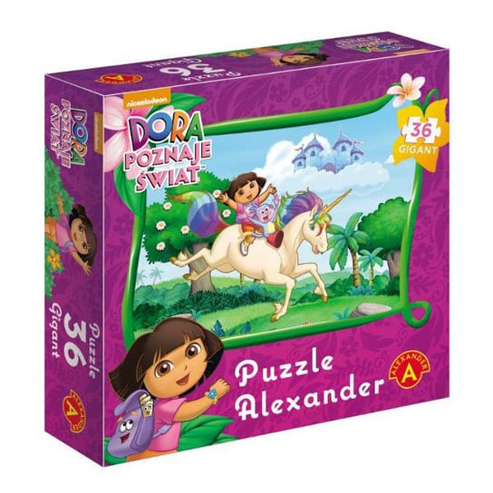 Alekxander, puzzle, Dora poznaje świat, 36 el. Alexander