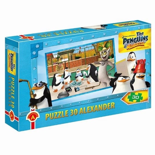 Alekxander, puzzle, Pingwiny z Madagaskaru, 30 el. Alexander