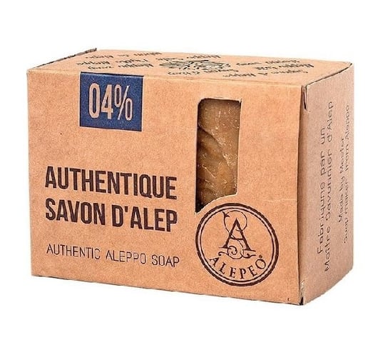 Alepeo, Authentic Aleppo Soap, 04% naturalne mydło w kostce, 200 g Alepeo