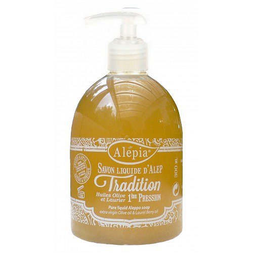 Alepia, mydło alep w płynie z pompką 1% oleju laurowego, 500 ml Alepia