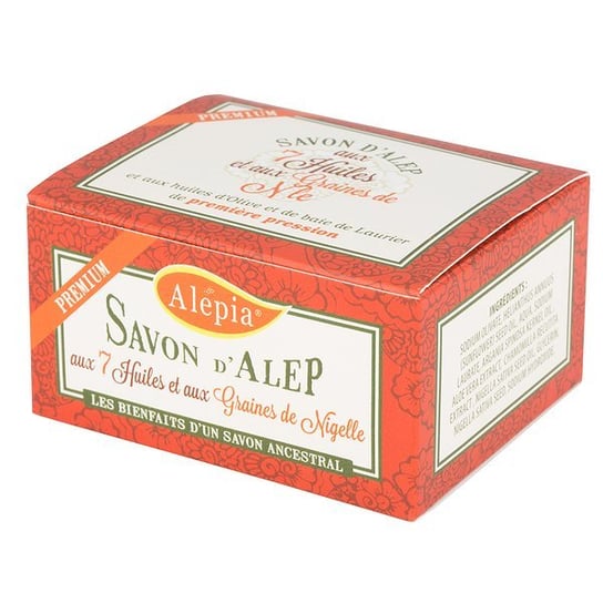 Alepia, Premium, mydło peelingujące alep z 7 olejami, 125 g Alepia
