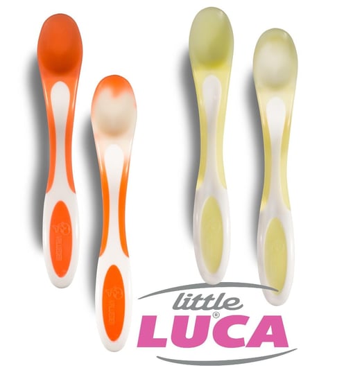 Alert Spoon - ostrzegawcze łyżeczki do karmienia niemowląt - 2 szt Little Luca