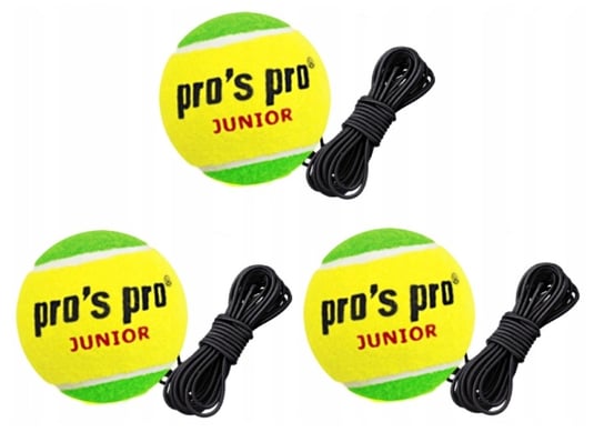 Aletenis, 3szt Piłka tenisowa na gumce JUNIOR Tenis trainer Pro's Pro
