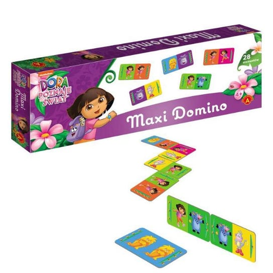 Alexander, Dora poznaje świat, gra logiczna Domino maxi Alexander