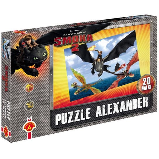 Alexander, puzzle, Jak wytresować smoka, 20 el. Alexander