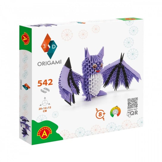 Alexander, zestaw kreatywny Origami 3D - Nietoperz Alexander