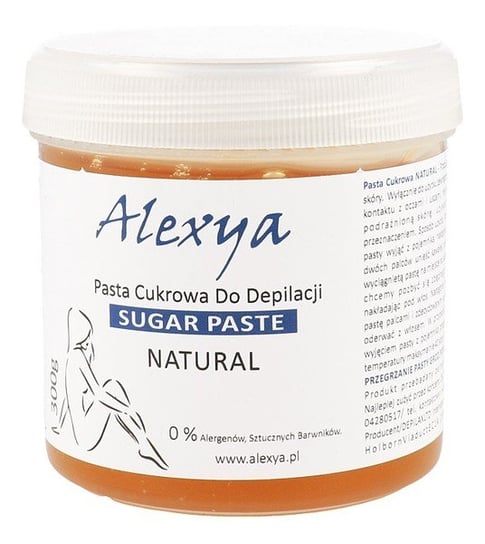 Alexya Sugar Paste, pasta cukrowa do depilacji, Natural, 300g Alexya