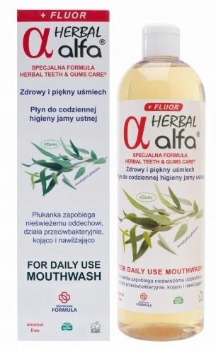 Alfa Herbal, Fluor, Płyn do higieny jamy ustnej, 500 ml Alfa