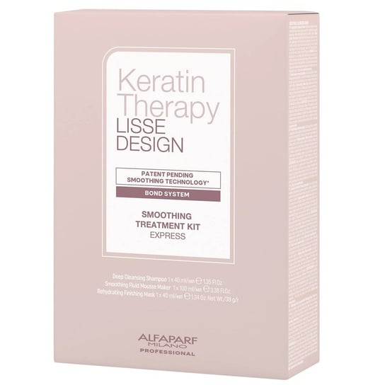 Alfaparf, Keratin Therapy Lisse Design Smoothing Treatment Kit, Zestaw Do Keratynowego Prostowania Włosów, 3 Szt. Alfaparf