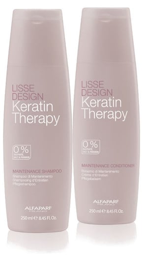 Alfaparf, Lisse Design Keratin Therapy, zestaw kosmetyków do włosów, 2 szt. Alfaparf