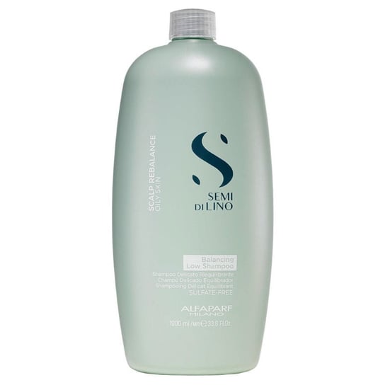 Alfaparf, Semi Di Lino Scalp Balancing, niskopieniący szampon do włosów przetłuszczających się, 1000 ml Alfaparf