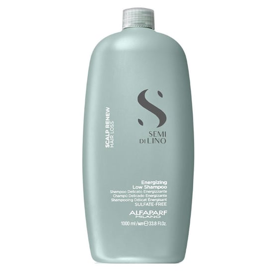 Alfaparf, Semi Di Lino Scalp Renew, niskopieniący energetyzujący szampon do włosów osłabionych i wypadających, 1000 ml Alfaparf