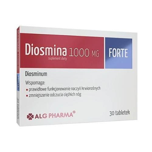 Alg Pharma, Diosmina 1000mg Forte, 30 Tabl. Alg Pharma