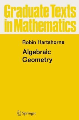 Algebraic Geometry Robin Hartshorne