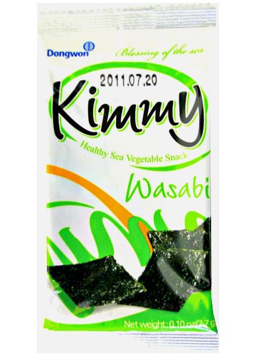 Algi Nori snack prażone o smaku Wasabi 2,7g - Dongwon Dongwon