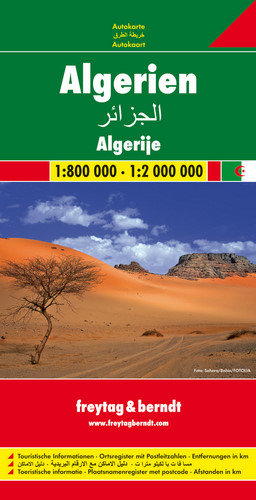 Algieria. Mapa 1:800 000-1:2 000 000 Freytag & Berndt