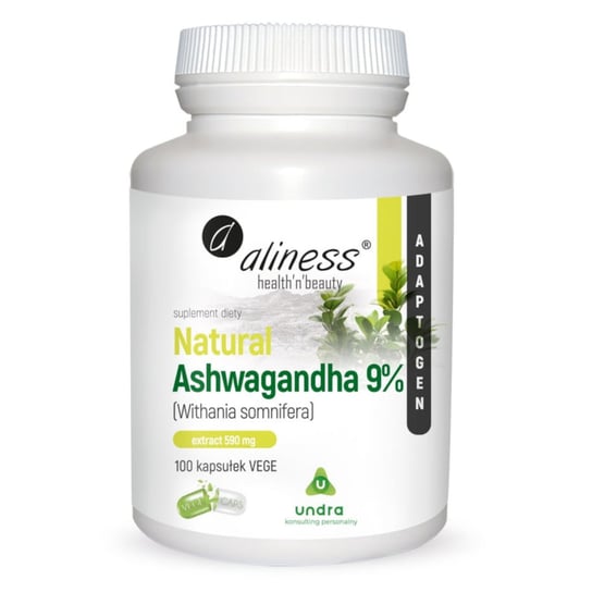 ALINESS Ashwagandha 9% Extract 590 mg 100 kaps. VEGE MedicaLine