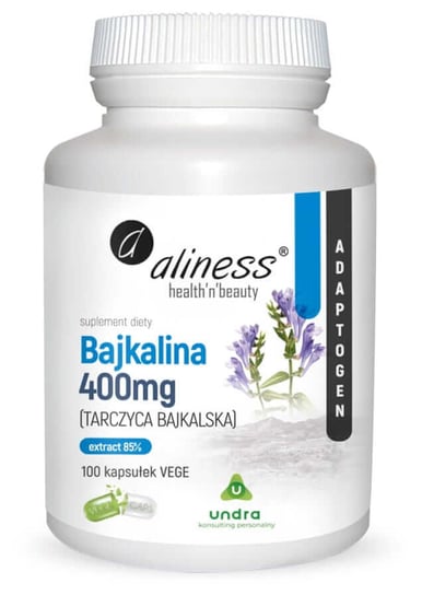 ALINESS Bajkalina Tarczyca Bajkalska Extract 85% 400 mg  Suplement diety, 100 kaps. Aliness