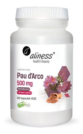 Aliness Pau d’Arco 500mg  Suplement diety, 100 kaps. Aliness